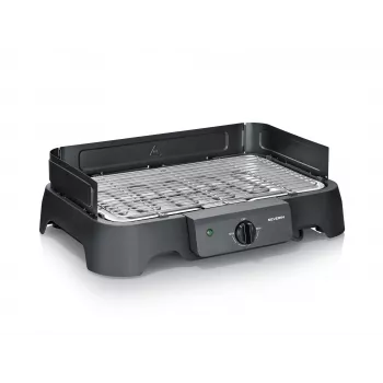 Grelhador elétrico de mesa SEVERIN PG 8593, 2000 W, grelha retangular, preto