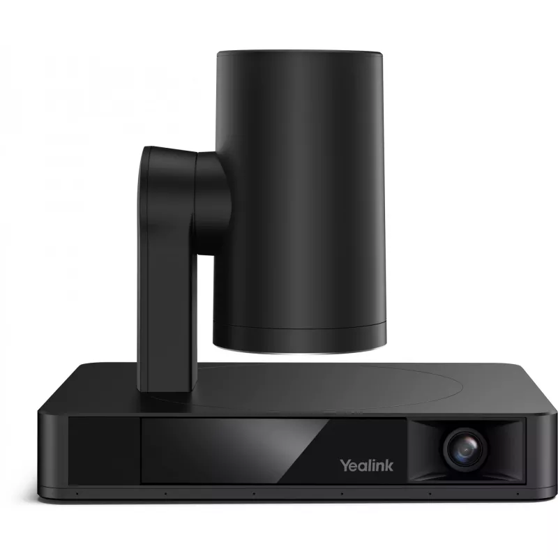Webcam Yealink UVC86 Preto — 8 MP 4K Ultra HD, 30 fps, interface RJ-45, inclinação de 40° a -90°