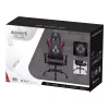 Cadeira de escritório Subsonic SA5609-AC1 assento acolchoado encosto acolchoado preto vermelho