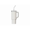Copo com palhinha térmica Xiaomi Straw Mug branco 1 L — interior em aço inoxidável, à prova de fugas, 240×132×97 mm