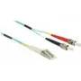 Cabo de fibra ótica DeLOCK 86568 LC para ST multimodo OM3 2 m