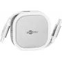 Cabo USB-C retrátil goobay Wentronic branco/prateado 15W em caixa robusta – cabo – digital/dados (77425)