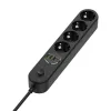Régua de tomadas ColorWay CW-CHE44PDB — 4 tomadas AC, 2 portas USB