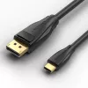 Cabo Vention USB-C para DisplayPort 8K 2 m, USB Type-C para DP, preto