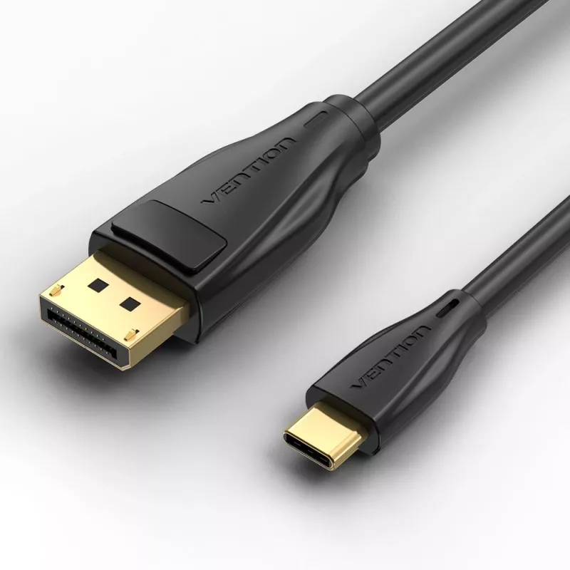 Cabo Vention USB-C para DisplayPort 8K 2 m, USB Type-C para DP, preto