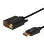 Cabo SAVIO DisplayPort para VGA (D-Sub) 1,8 m, preto