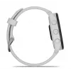Smartwatch GARMIN Forerunner 165 — GPS, AMOLED 1,2 polegadas, 4 GB, 5 ATM, 11 dias de bateria, Caixa cinzenta, Bracelete branca