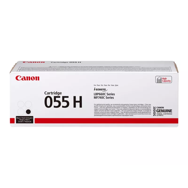 Cartucho de toner Canon 055H 1 unid. Original preto