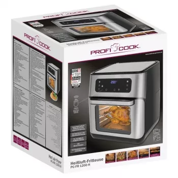 Fritadeira de ar quente com pouca gordura ProfiCook PC-FR 1200 H