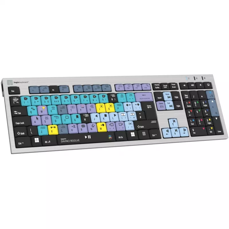 Teclado Logickeyboard LKB-RESC-AJPU-UK escritório USB QWERTY inglês