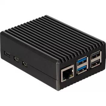 Joy-IT RB-AlucaseP5-08 caixa para SBC compatível com placas de desenvolvimento Raspberry Pi incluída (RB-AlucaseP5-08)