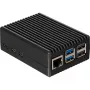 Joy-IT RB-AlucaseP5-08 caixa para SBC compatível com placas de desenvolvimento Raspberry Pi incluída (RB-AlucaseP5-08)