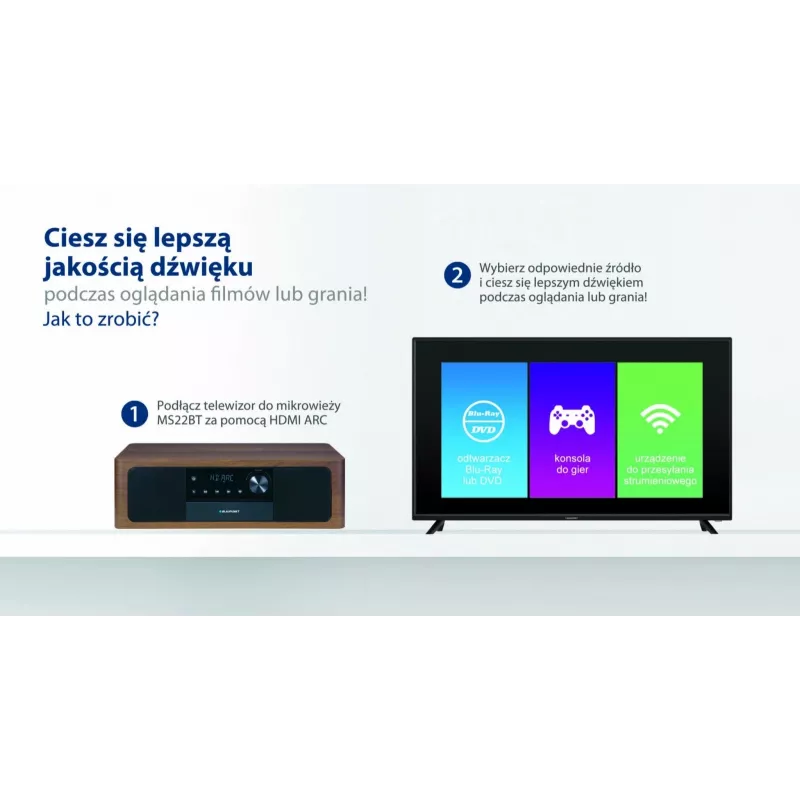 Altifalante Bluetooth portátil BLAUPUNKT MS22BT — som portátil sem fios, conectividade Bluetooth