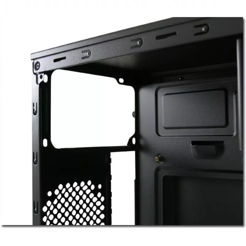 LC Power 2015MB - torre - micro ATX - sem fonte de alimentação - preto - USB/áudio (LC-2015MB-ON)
