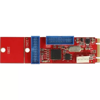 Delock Conversor M.2 Key B+M Macho > 2 x USB 3.0 Barra de pinos - Adaptador USB - Placa M.2 - USB 3.0 (interno) x 2 (62843)