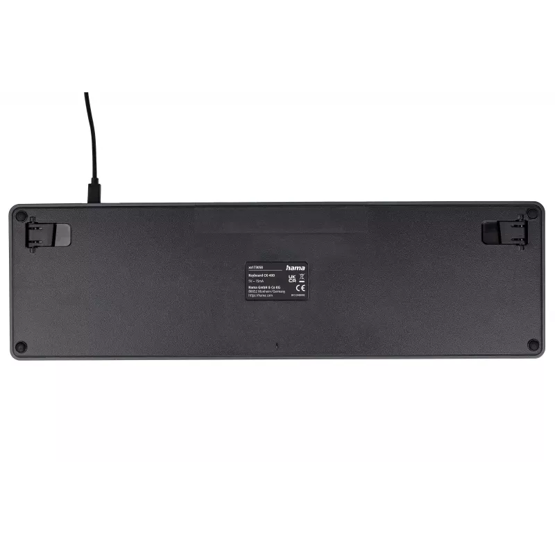 Teclado com fios CK-400 preto-cinzento