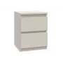 Mesa de cabeceira top e shop MALWA M2 KASZMIR — 2 gavetas, aglomerado, caxemira, 300×300×400 mm