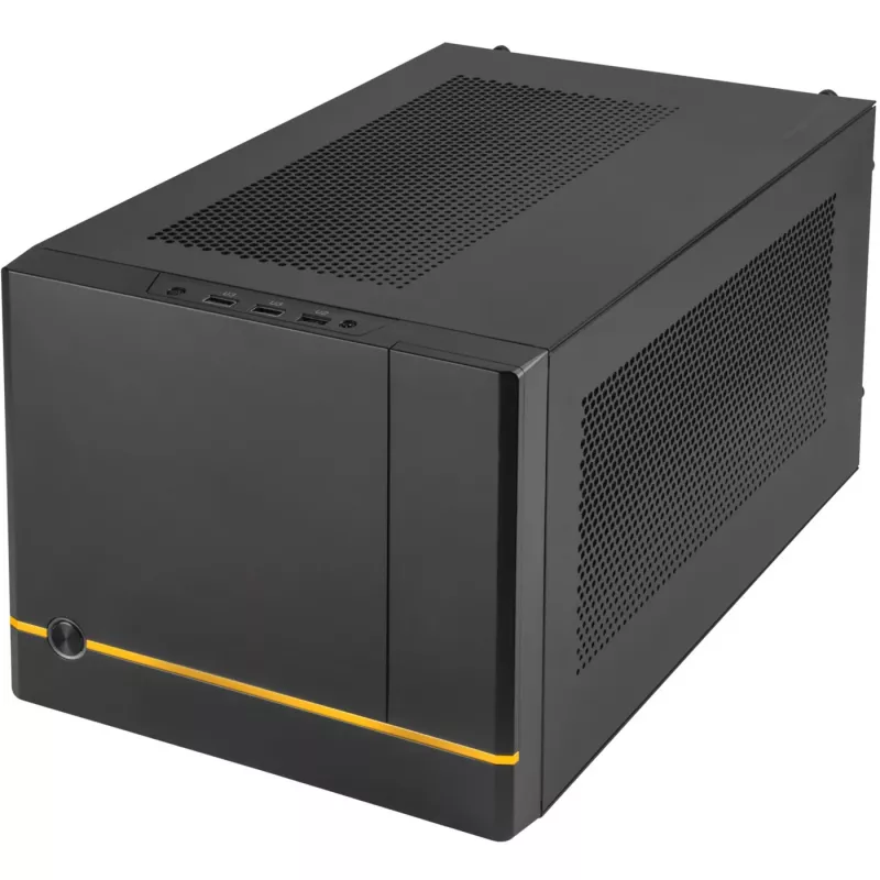SilverStone SUGO SG14B - Torre - Mini-DTX - sem fonte de alimentação (ATX / PS/2) - preto - USB/Áudio (SST-SG14B)