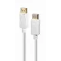 Cabo DisplayPort Gembird CC-DP2-6-W – DisplayPort para DisplayPort, 1,8 m, branco