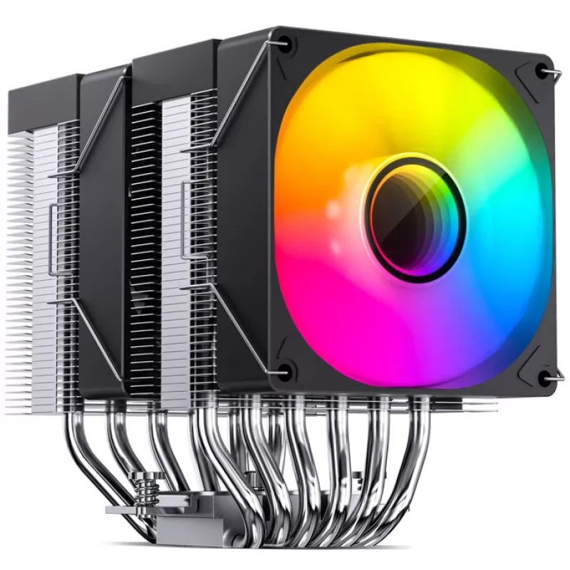 Jonsbo CR-1400 DV2 cooler para CPU, ARGB, 2 x 92 mm, preto