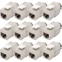 Digitus Módulo Keystone Cat.6A blindado com gestor de cabos inteligente, 12 pcs., prateado