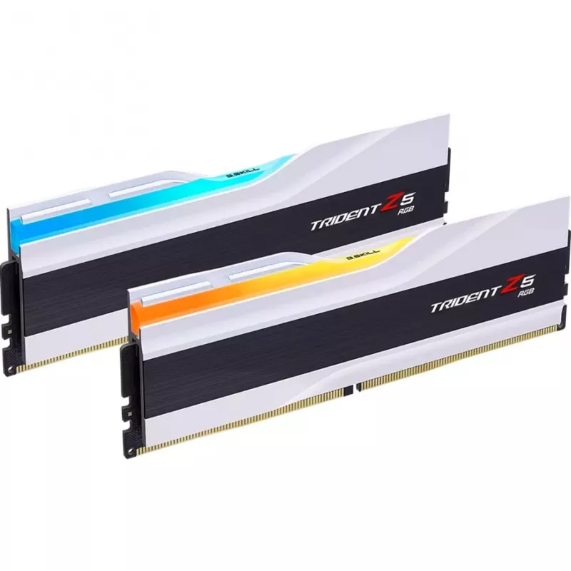 G.Skill Trident Z5 RGB - DDR5 - kit - 48 GB: 2 x 24 GB - DIMM 288-PIN - 8200 MHz / PC5-65600 - CL40 - 1.35 V - sem buffer - On-Die-ECC - branco mate (F5-8200J4052F24GX2-TZ5RW)