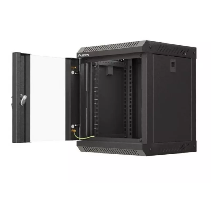 Rack de parede Lanberg WF11-3306-10B 6U preto capacidade 30 kg