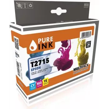 Cartucho de tinta Pure Ink 170745990043 Compatível Ciano - Magenta - Amarelo (EPST2715MP3)