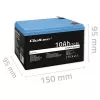 Bateria LiFePO4 QOLTEC 10Ah 12,8V 128Wh com BMS integrado