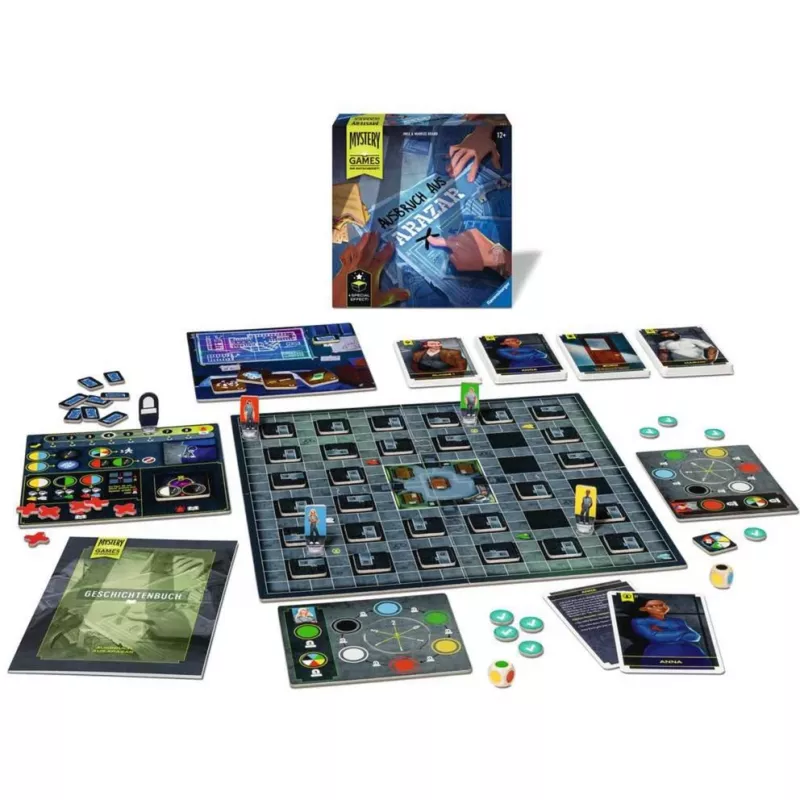 Mystery Games - A Fuga de Arazar, jogo de tabuleiro