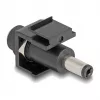 Módulo Keystone DeLOCK DC 5,5 x 2,1 mm conector fêmea para DC 5,5 x 2,5 mm conector macho preto