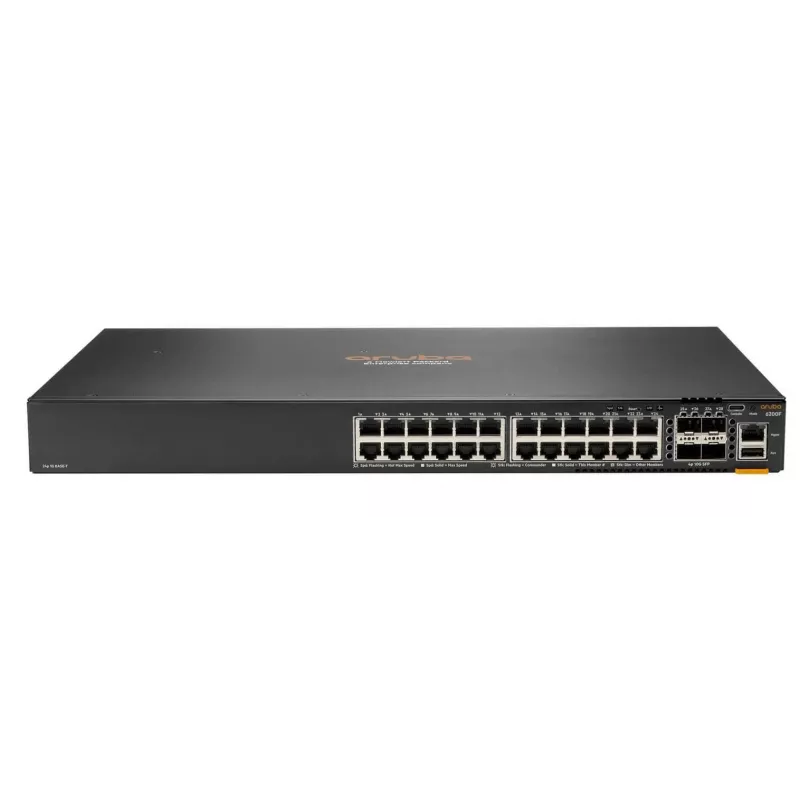 Switch gerido HPE Aruba Networking CX 6200F 24G PoE 4SFP+ 370W