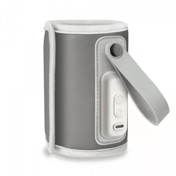 Aquecedor de biberões Lionelo Thermup Go cinzento – aquecedor de biberões portátil para alimentação de bebé