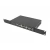 Switch não gerido LANBERG RSGE-24 — 24× Gigabit Ethernet 1U, montagem em rack, preto