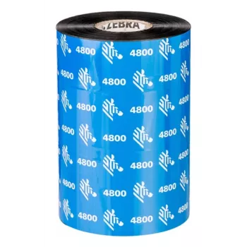 Zebra 4800 Performance Resi fita de transferência térmica 450 m preto