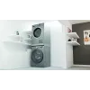 Conjunto de empilhamento WHIRLPOOL C00855467 para máquina de lavar 60 x 60 cm e secador, prateleira extensível, cinta e almofadas antiderrapantes