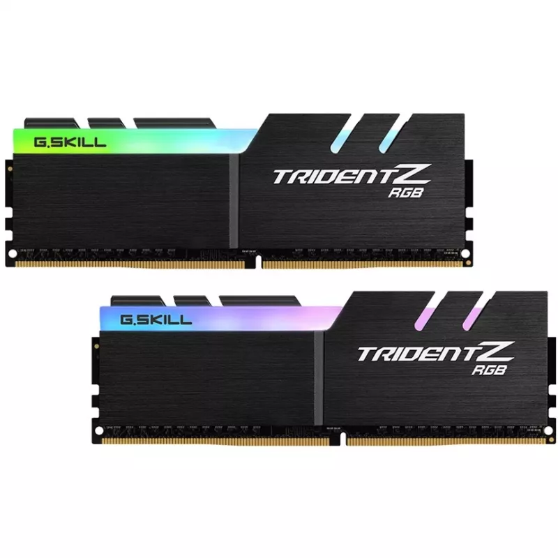 DIMM 16 GB DDR4-4000 (2x 8 GB) Dual-Kit, memória preta, F4-4000C18D-16GTZRB, Trident Z RGB, INTEL XMP