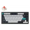 Teclado mecânico Keychron Q1 Max — USB + RF sem fios + Bluetooth, QWERTY Nórdico, preto, RGB