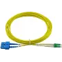 Cabo de Fibra Ótica BlueOptics Duplex Patch Cord LWL LC-APC/SC-UPC OS2 10m Azul/Verde
