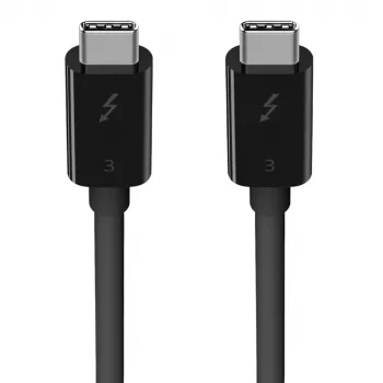 Cabo USB-C para USB-C Belkin F2CD084bt0.8MBK 0,8 m 40 Gbit/s preto