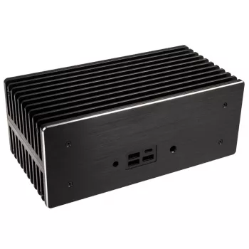 Caixa sem ventoinha Akasa Turing ABX UCFF para mini-PC AMD (Gigabyte BRIX 4000U), alumínio, preto