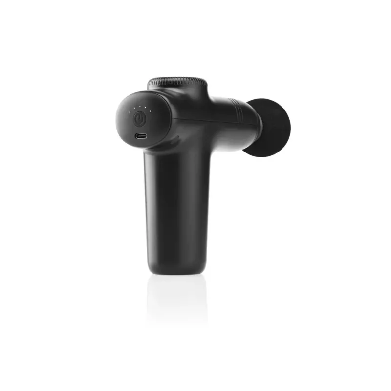 Mini pistola de massagem de percussão ETA ETA166090000 — massajador compacto e prático, 5 níveis de potência, preto