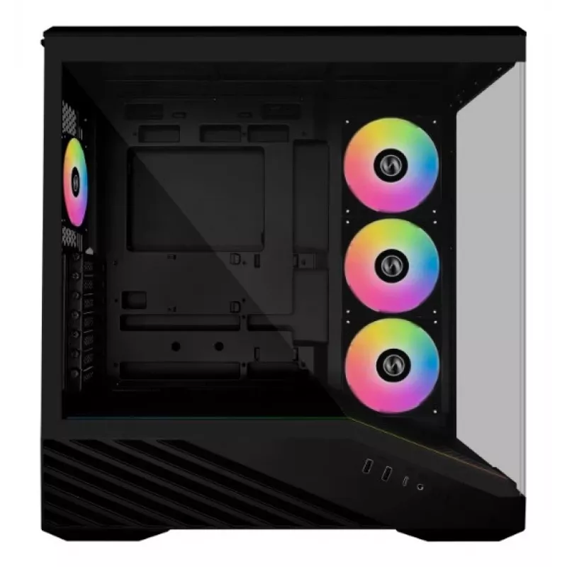 Lian Li Vector V100 G99.V100RX.00 caixa de PC Midi Tower, ATX, RGB, vidro temperado, preta