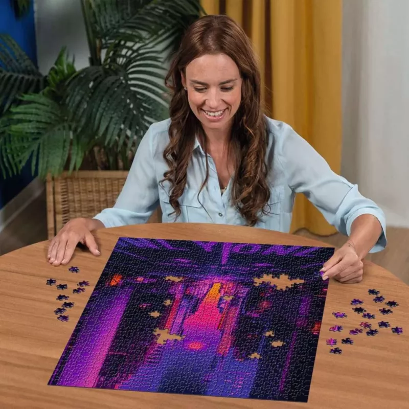 Puzzle Ravensburger New York in Neon, 1000 peças, puzzle para adultos