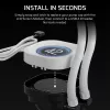 Sistema de refrigeração líquida Corsair Nautilus RS branco 78mm