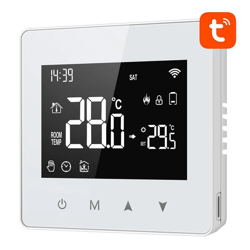 Termostato inteligente Avatto ZWT198 ZigBee TUYA – termostato ambiente com ligação ZigBee, modelo ZWT198