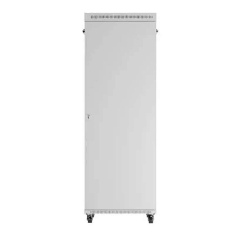 Armário rack LANBERG FF01-8047-12SL 47U 800x1000 mm cinzento com portas frontal e traseira de vidro e espaço para painel LCD