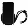 Lookabe Necklace Snake Edition capa de telemóvel para iPhone XR, prateado/preto