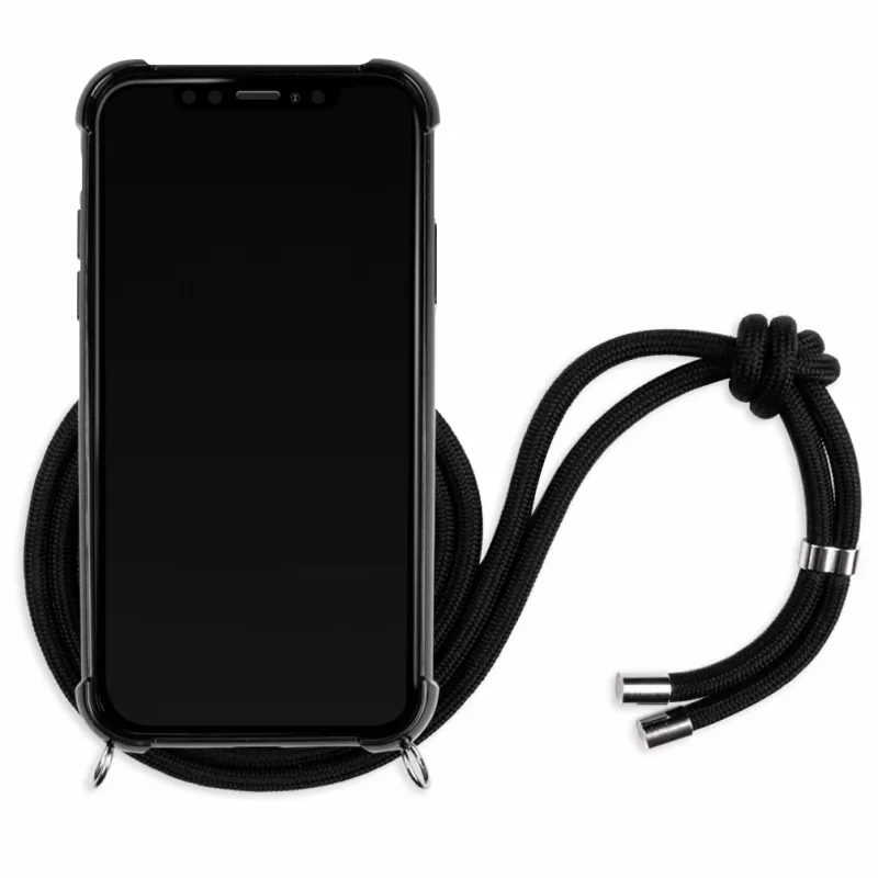 Lookabe Necklace Snake Edition capa de telemóvel para iPhone XR, prateado/preto