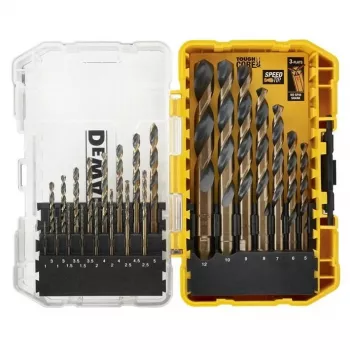 Conjunto de 23 peças de brocas para metal PRETO E DOURADO DT70729-QZ